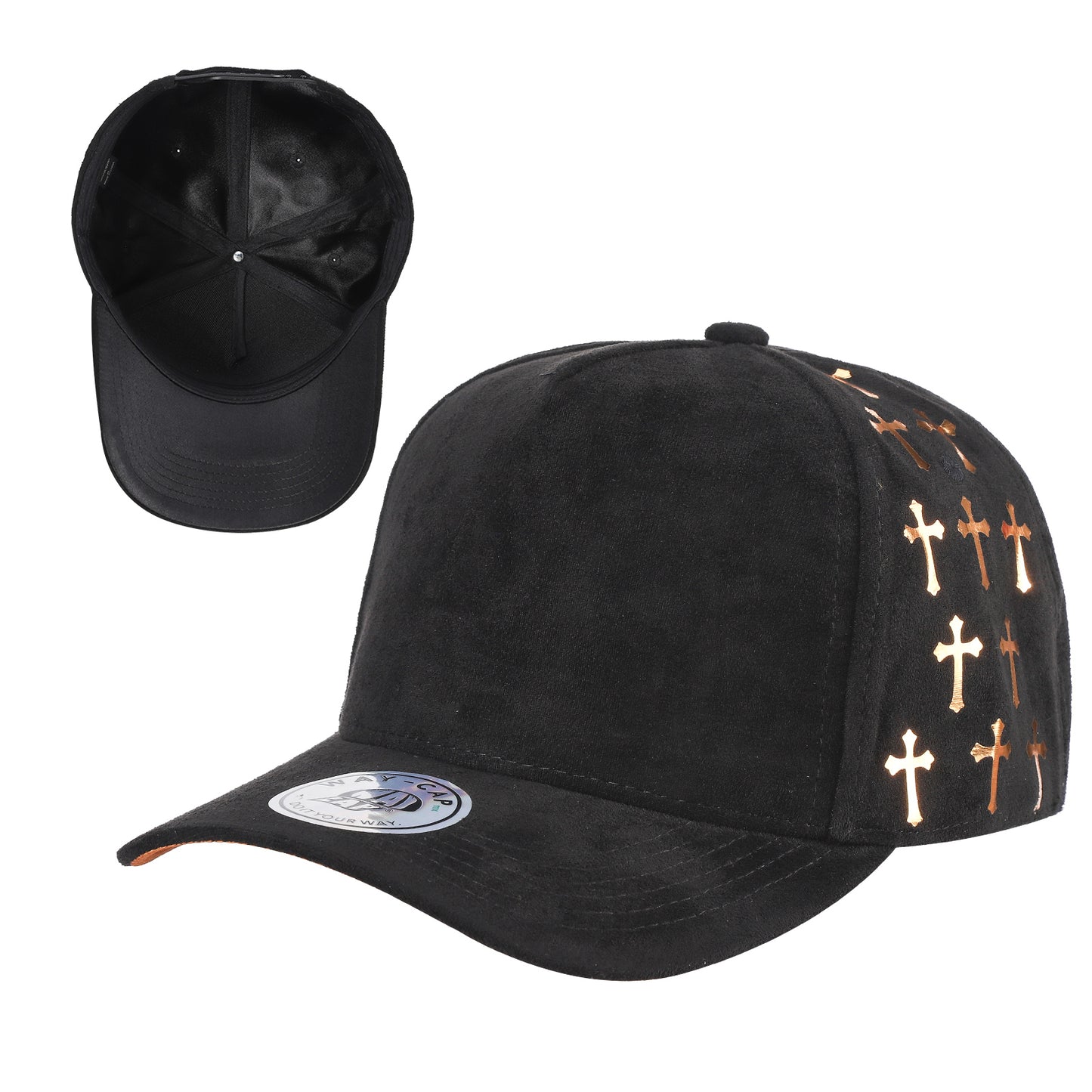 5SSTG - 5 Panel Suede Satin Gilding