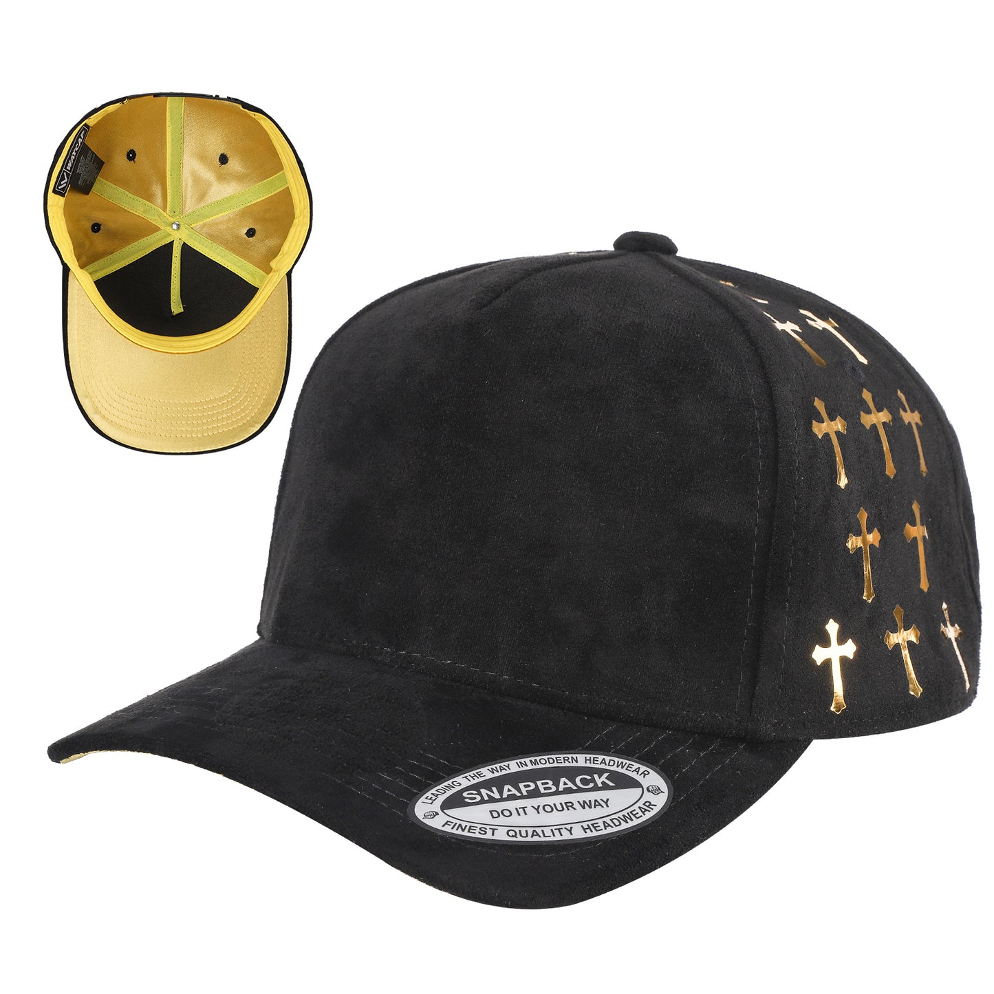 5SSTG - 5 Panel Suede Satin Gilding