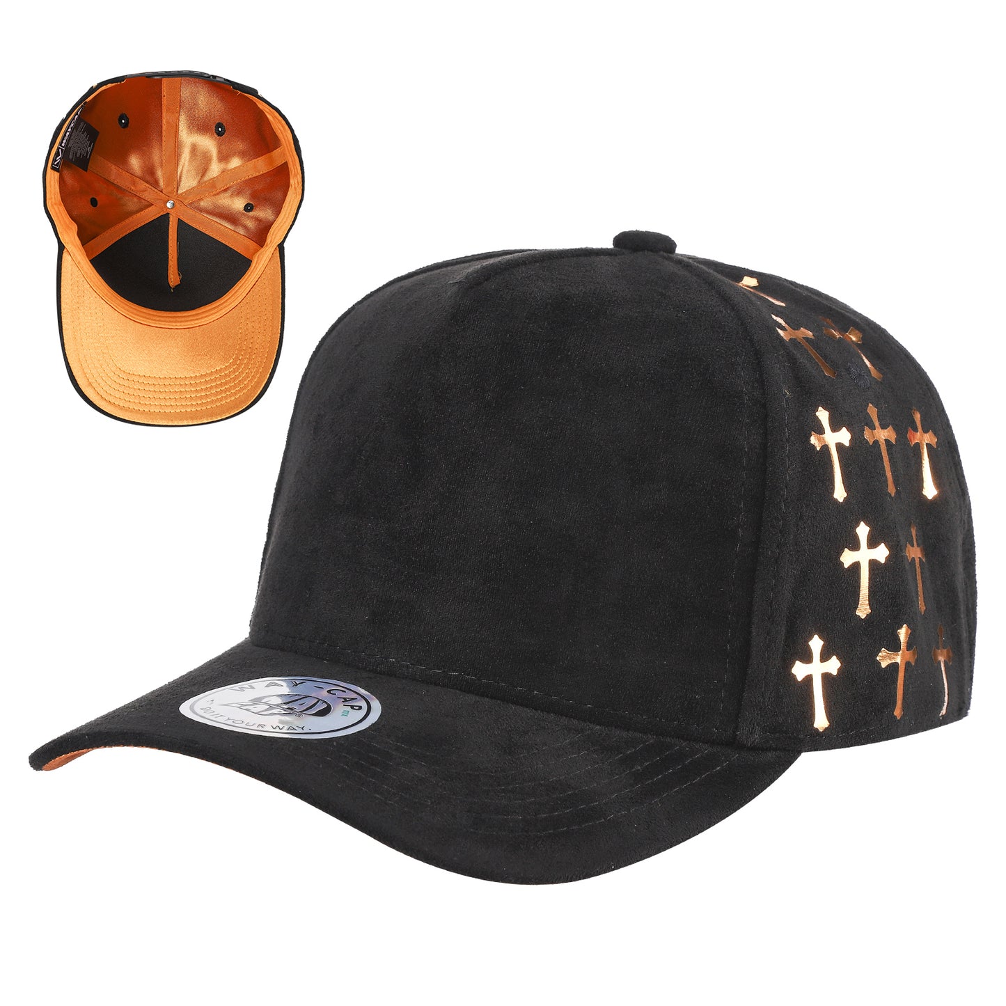 5SSTG - 5 Panel Suede Satin Gilding