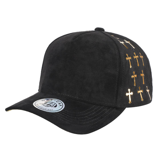 5SSTG - 5 Panel Suede Satin Gilding