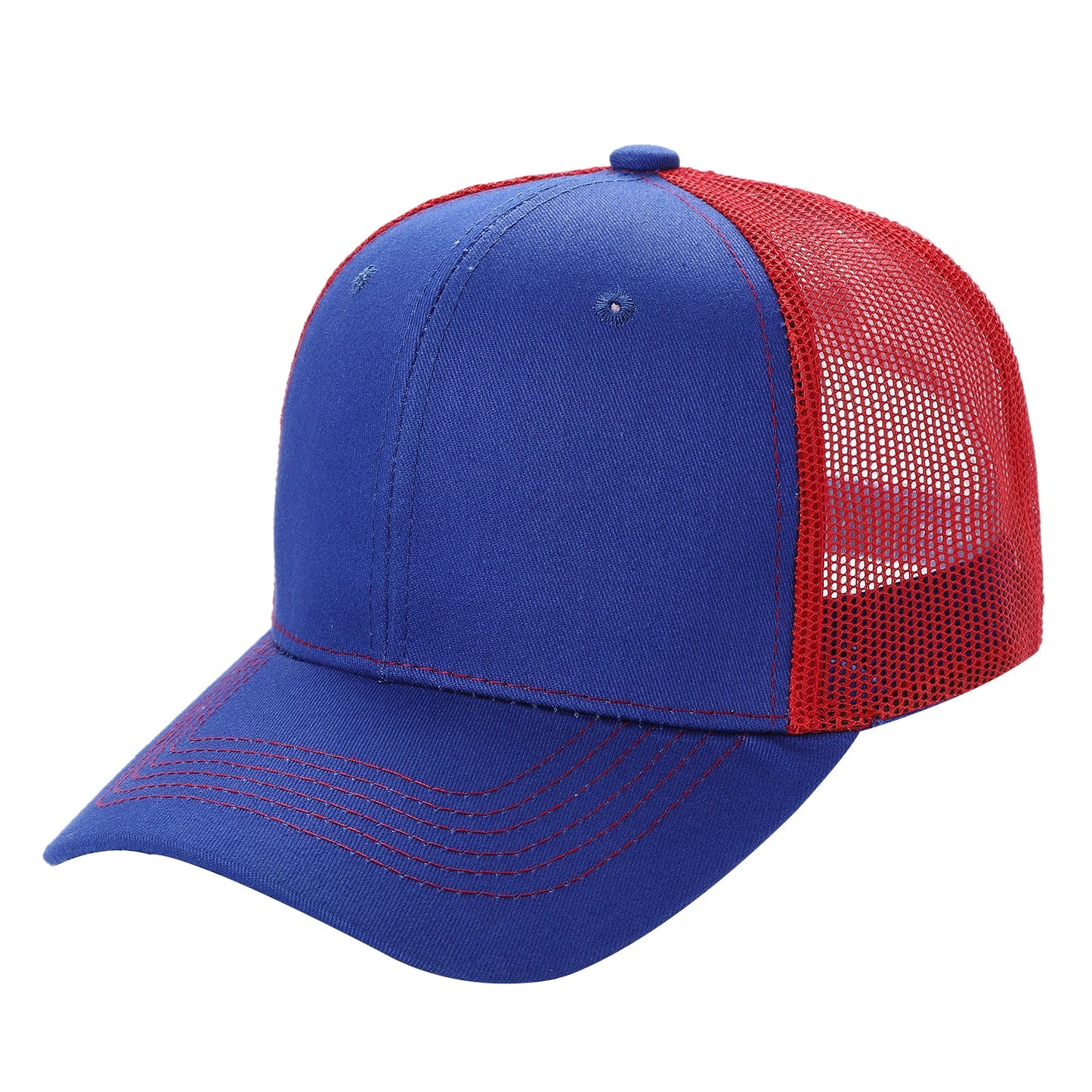 6CTM - 2 Tone 6 Panel Curve Trucker Mesh Hat