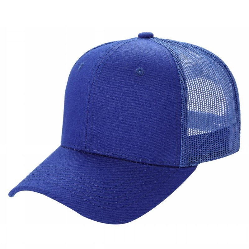 6CTM - Solid 6 Panel Curve Trucker Mesh Hat