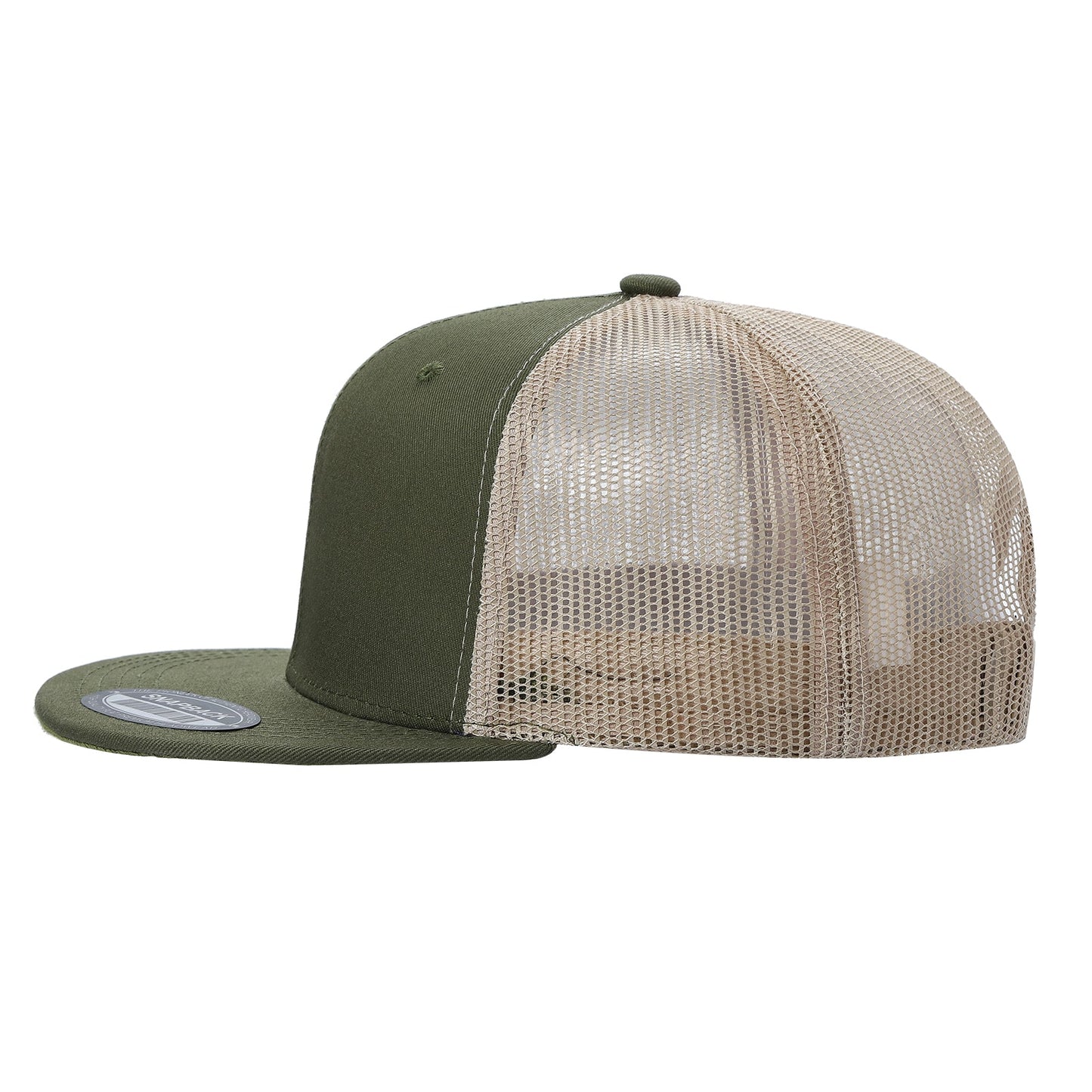 6FTM - 6 Panel Flat Trucker Mesh 2-Tone Hat